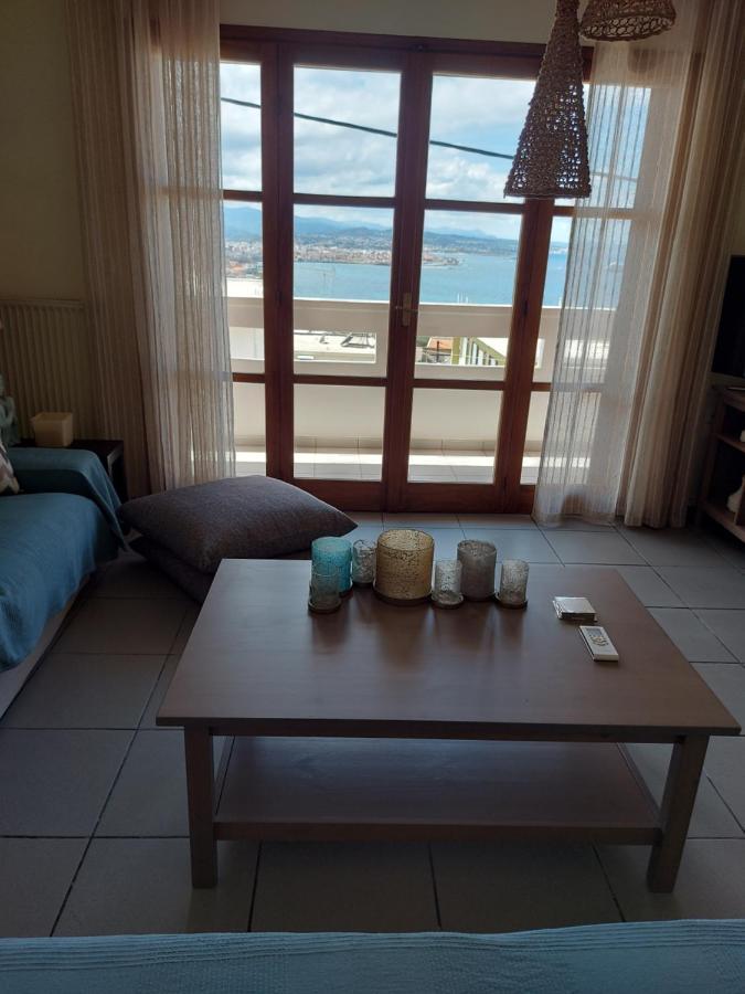Eolia Apartment With Panoramic Chania View Esterno foto