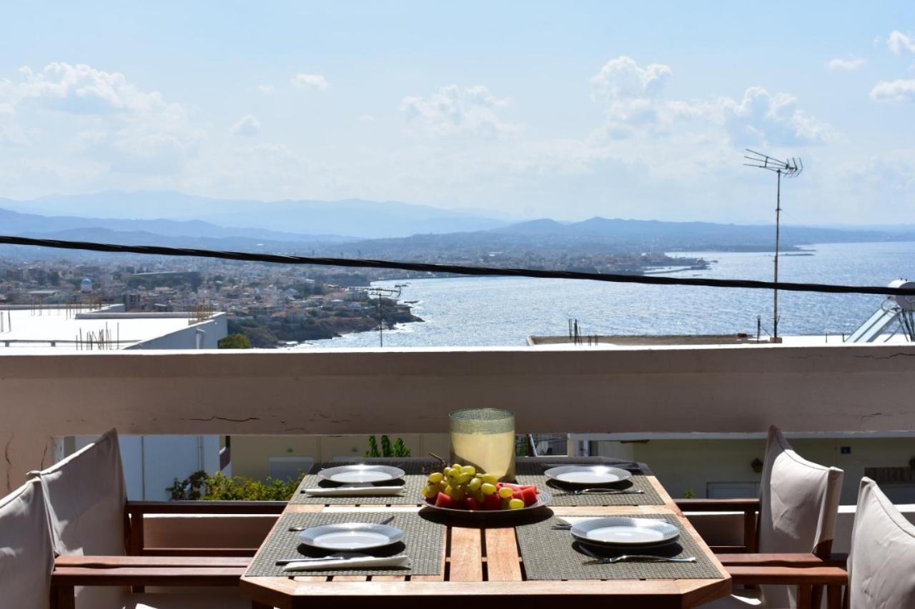 Eolia Apartment With Panoramic Chania View Esterno foto